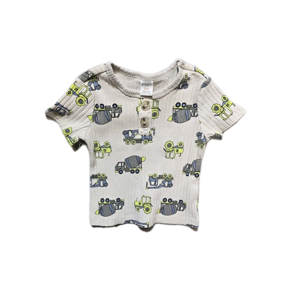 Petit Lem Baby Boys  Shirt  6 Months  Trucks